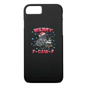 Merry F-Caw-F Funny & Vintage Design iPhone 8/7 Case
