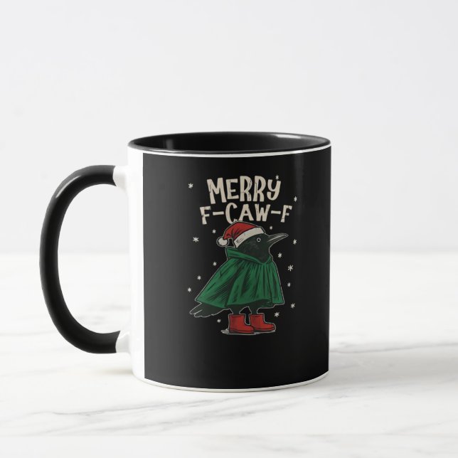Merry F-Caw-F Mug (Left)