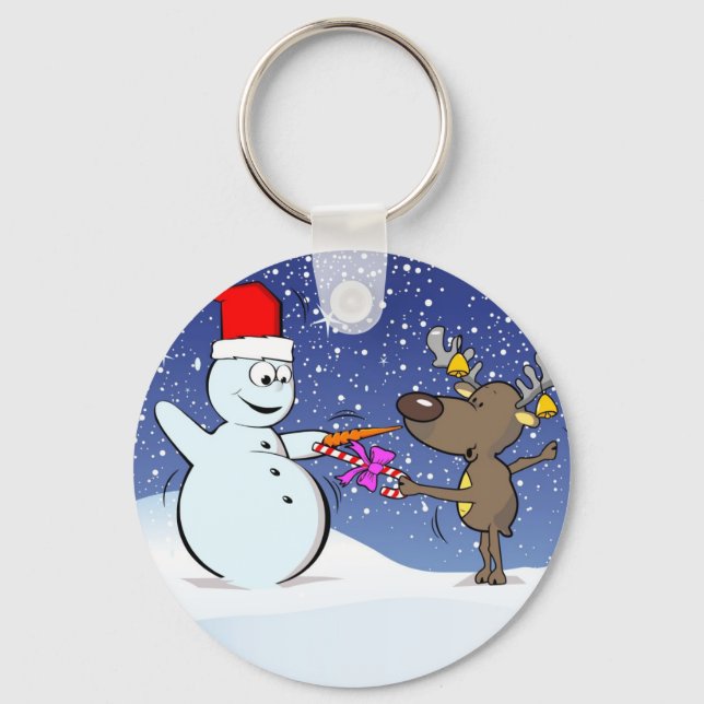 Merry Fencing ! Key Ring (Front)