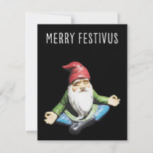Merry Festivus Gnome Christmas Card