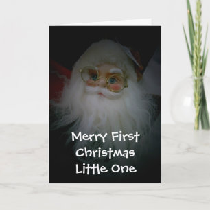 Merry First Christmas Little One (Santa Claus) Holiday Card