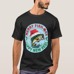 Merry Fish-mas Happy New Reel T-Shirt