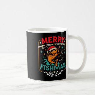 Merry Fishmas B Fish Christmas Ugly Sweater Xmas F Coffee Mug