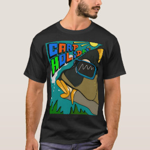 Merry Fishmas Bass Fish Fishing Christmas Xmas T-Shirt