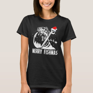Merry Fishmas Christmas Fishing Holiday T-Shirt