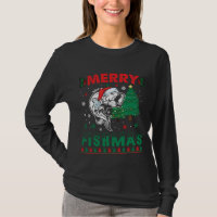 Merry Fishmas Fish Fishing Dad Fisherman Christmas