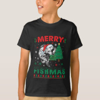 Merry Fishmas Fish Fishing Dad Fisherman Christmas
