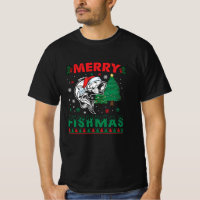 Merry Fishmas Fish Fishing Dad Fisherman Christmas