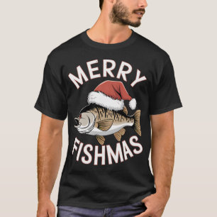 Merry Fishmas Fishing Christmas T-Shirt