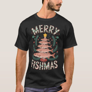 Merry Fishmas Fishing Christmas T-Shirt