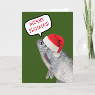 Merry Fishmas Funny Christmas Holiday Card