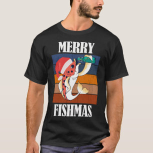Merry Fishmas Funny Fisherman Christmas T-Shirt