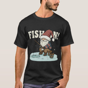 Merry Fishmas Funny Santa Claus Fishing T-Shirt