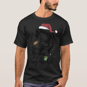 Merry Fishmas & Happy New Reel Merry Christmas Fis T-Shirt