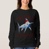 Merry Fishmas Marlin Santa Hat Christmas