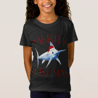 Merry Fishmas Marlin Santa Hat Christmas