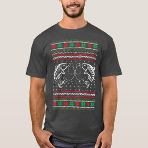 Merry Fishmas Merry Christmas UGLY FISHING Fish Xm T-Shirt