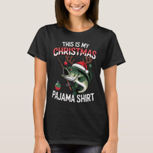 Merry Fishmas Santa Fishing Christmas T-Shirt