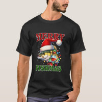 Merry Fishmas Santa Fishing Lovers Funny Christmas