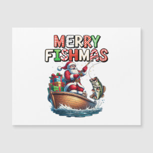 Merry Fishmas Santa Fishing Lovers Funny Fisherman