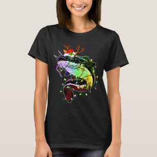 Merry Fishmas Santa Fishing Lovers Funny Fisherman T-Shirt