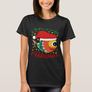 Merry Fishmas Ugly Christmas Sweater Funny Fishing