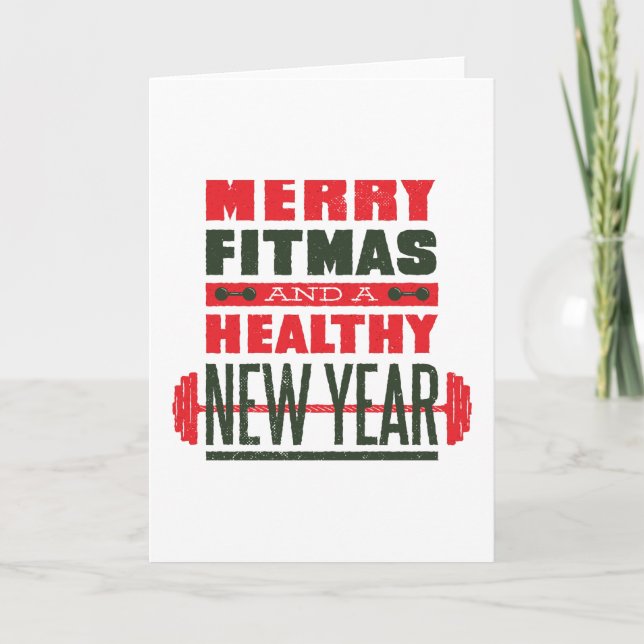 Merry fitmas card (Front)