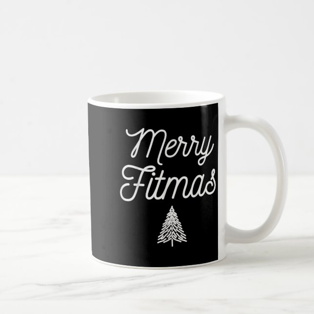 Merry Fitmas For Christmas Workout Xmas Gym Holida Coffee Mug (Right)