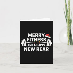 Merry Fitness And Happy New Rear Funny Gym Lover E Card