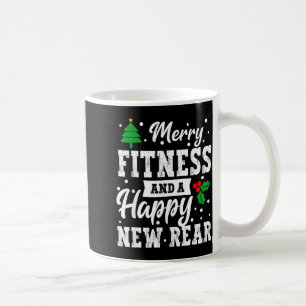 Merry Fitness Happy New Rear Workout Christmas Gym Coffee Mug