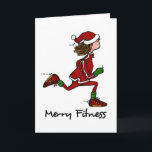 merry fitness holiday card<br><div class="desc">"Merry Fitness" is the perfect holiday card for every runner. A Corrie Kuipers Original Art card.</div>