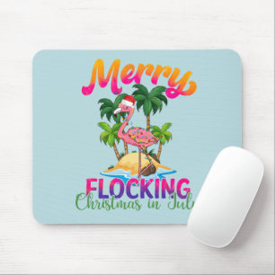 Merry Flocking Christmas   Christmas in July Mouse Mat