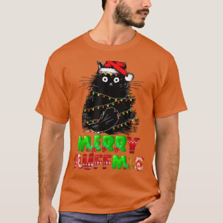 Merry Fluffmas Catmas Christmas Cat Lover Santa Xm T-Shirt