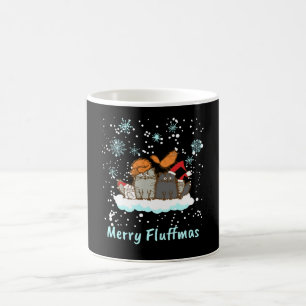 Merry Fluffmas Christmas Cat Christmas Present Coffee Mug