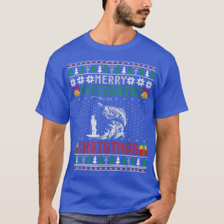 Merry Fly Fishing Christmas Ugly Xmas Sweater Gift