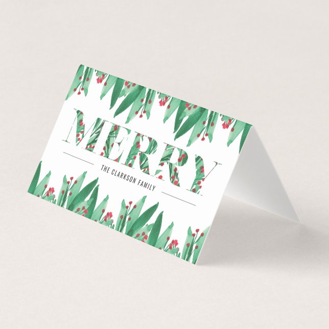 MERRY Folded Card (Front)