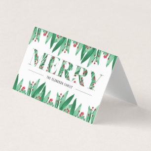 MERRY Folded Card