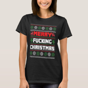Merry Foring Christmas Funny Raunchy Curse Word Ho T-Shirt