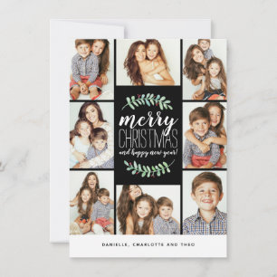 Merry Garland Holiday 8-Photo Collage Christmas