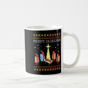 Merry Glizzmas Ugly Christmas Sweater Funny Hot Do Coffee Mug