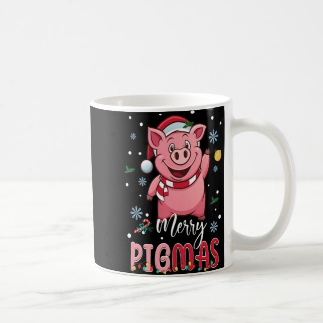 Merry Gmas Santa G Christmas Lights Xmas Farm T Sh Coffee Mug (Right)