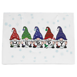 Merry Gnomes  Large Gift Bag