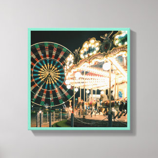 Merry-go-round amusement series 43 canvas print