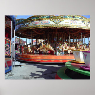 Merry-go-round At The Fair Poster
