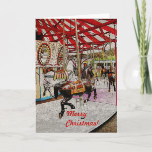 Merry-go-round Christmas card