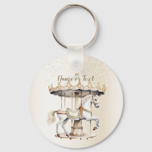 Merry Go Round Circus Carnival Beautiful Cute Key Ring