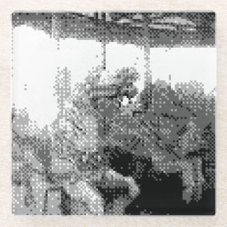 merry go round glass coaster