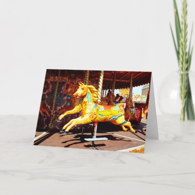 Merry-go-round Holiday Card (Front)