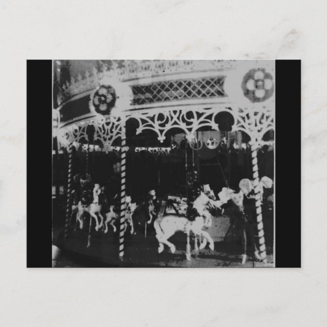 Merry Go Round Holiday Postcard (Front)