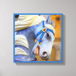 merry-go-round horse canvas 18 series print